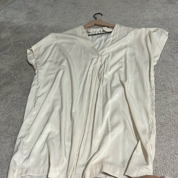 SOLD** H&M Cream shirt-style Dress* - Picture 1 of 4